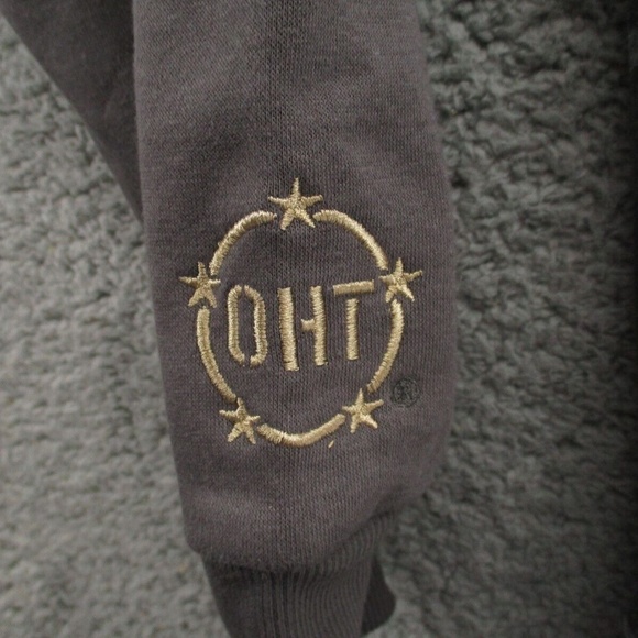 Colosseum Hoodie Arizona State University Sun Devils Womens M Gray Gold and Camo - Picture 8 of 16